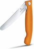 Victorinox Swiss Classic Classic Foldable Paring Knife, Wavy Edge Orange 4.3 in
