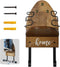 TJ.MOREE Ironing Board Hanger Wall Mount - Laundry Room Iron and Ironing Board Holder,Oak Iron Holder and Detachable Ironing Board Holder Hooks Provincial Stain Suitable for T&Y Shaped Ironing Boards