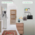 2 Pack Decorative Key and Mail Holder for Wall, Key Hanger for Wall with Shelf Wooden Wall Shelf with 5 Hooks Stylish Wall Mounted Key Holder for Entryway Kitchen Farmhouse