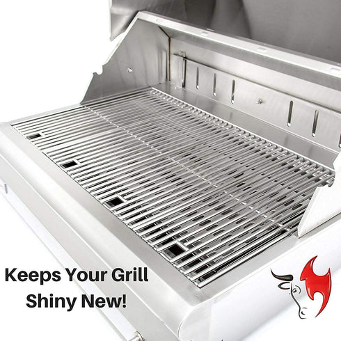 Kona Grill Brush and Scraper - 360 Straight Edge - Compatible with Weber and Pellet Grill Brands - BBQ Cleaner Fits All Grills, Stainless Steel, Cast Iron, Porcelain - Flex Grip Handle
