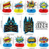 Set of 10 Hero Themed Party Decoration Superhero Honeycomb Centerpieces Hero Action Sign Table Centerpiece Fun Hero Theme Party Table Topper Decor for Happy Birthday Baby Shower Party Supplies Favor