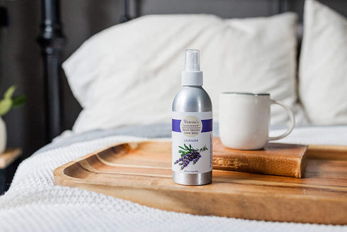 Victoria's Lavender Pillow and Linen Spray Sleep Better Tonight 100% Pure Lavender Essential Oil Handmade in Oregon (8 oz) | Made in USA