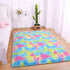 AROGAN Soft Rainbow Area Rugs for Girls Room 3x5 Feet, Fluffy Girls Bedroom Rugs, Princess Rug, Cute Colorful Carpet for Kids Teens Nursery Toddler, Blue