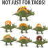 Funwares TriceraTaco Holder Ultimate Dinosaur Taco Stand, Holds 2, Green