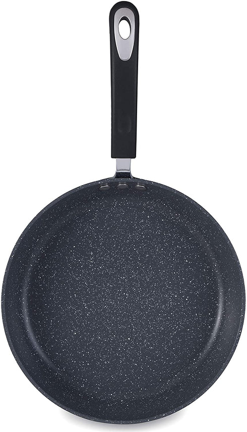 12" Stone Earth Frying Pan by Ozeri, with 100% APEO & PFOA-Free Stone-Derived Non-Stick Coating from Germany, Anthracite Gray