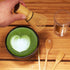 BambooMN Japanese Matcha Whisk Chasen - Traditional Handcurled 100 Tate Matcha Utensil - Natural Golden Brown - 2 Pieces
