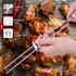CMYK Barbecue Skewers, 6-Pack 13" Stainless Steel Grilling Skewers with Slider, Reusable Metal BBQ Shish Kebab Skewer Sticks