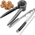 Anwenk Nutcracker Pecan Walnut Nut Crackers Bundle Heavy Duty Shell Seafood Cracker Tool with Non-Slip Handle
