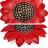 Red Sunflower Metal Flowers Wall Decor Metal Wall Art Decorations Hanging For Indoor Outdoor Home Bathroom Kitchen Room Bedroom Living Room Garden Patio Porch 12 Inch