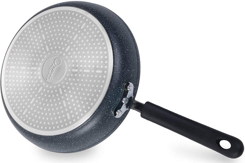 12" Stone Earth Frying Pan by Ozeri, with 100% APEO & PFOA-Free Stone-Derived Non-Stick Coating from Germany, Anthracite Gray