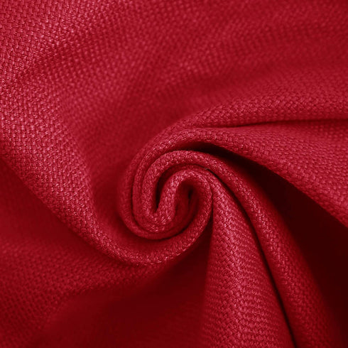 Deconovo Soft Cushion Covers - Faux Linen Blank, Pillow Covers/Throw Pillow Cases for Sofa & Couch (Red, 20x20 in, Set of 4, No Insert)