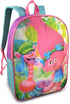 Trolls World Tour School Backpack Set For Girls ~ 5 Pc Bundle With 16 in Poppy Trolls School Bag, Lunch Box, School Supplies Set, Stickers, More Troll Accessories Travel Bag(Trolls school supplies)