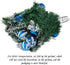 FUNARTY 6 Feet Christmas Garland with 30 Lights, Battery Operated Lighted Garland, Artificial Prelit Christmas Garlands with Blue and Silver Ornaments for Mantle Xmas Holiday Fireplace Decoration