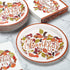 HAIL Thanksgiving Paper Plates Set, Thanksgiving Disposable Dinnerware Set for 10 Guests includes 10 9In Dinner Plates10 7In Dessert Plates and 10 Set Wooden Cutlery -Happy Harvest and Give Thanks