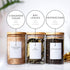 162 Minimalist Spice Jar Labels - Preprinted Spice Stickers - Black Text on White Waterproof Label - Fits Round Bamboo Jars or Rectangular Spice Jars - Herb Seasoning Kitchen Pantry Labels Stickers