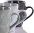 Elama Wave Series Mug Set, 12 oz, Assorted Grey 1