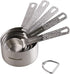 Smithcraft Lucky Plus 5pcs Stainless Steel Measuring Cups Set 18/8 (304) Steel Material Heavy Duty Measurer cups Color Silver (Siliver-5cups+1ring)
