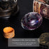 Dragon Egg Ornament, Crystal Transparent Resin Dragon Statue Egg, Exquisite Dragon Egg with Circular Base for Living Room, Bedroom, Office Outdoor Indoor Decoration (Chic Style)