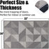 Indoor Doormat 20"x 32", Absorbent Front Back Door Mat Floor Mats, Rubber Backing Non Slip Door Mats Inside Mud Dirt Trapper Entrance Front Door Rug Carpet, Machine Washable Low Profile-Grey Geome