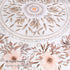 Lifeel White Bohemian Tapestry Wall Hanging, Mandala Floral Medallion Hippie Tapestry with Light Brown Aesthetic Wreath Design, Cream Wall Decor Blanket for Bedroom Home Dorm, Large 68×80 inches