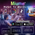Miume 13.2Ft Music LED Strip Lights for 48-60 inch TV, RGB USB Powered TV Led Backlight with APP Control,TV Led Back Light Kit for Flat Screen TV,PC¦