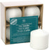 Hosley's Set of 4, 3 Inches High, White Unscented Pillar Candles