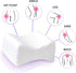 KIWEE Knee Pillow for Back & Hip Pain Relief, Sciatica, Side Sleepers | Orthopedic High Density Firm Memory Foam Leg Positioner Knee Pillow Contour Wedge | Pregnancy, Spine Alignment, Posture Support