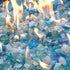Hiland RGLASS-BB Pit Fire Glass i n Bahama Blend, Extreme Tempature Rating, Good for Propane or Natural Gas, 10 Pounds, 10 lb