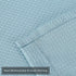 Extra Long Shower Curtain 96 Inch Length, Waffle Weave Polyester Fabric Shower Curtains for Bathroom Washable, Blue, 72x96 Inch