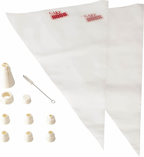 Cake Boss Decorating Tools 18 Piece Piping, Icing Bag, Assorted