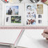 13x13 Photo Album Scrapbook Large Sticky Pages Self Adhesive 4x6 5x7 8x10 Fit Any Size of Photos Stamps Tickets with DIY Cut-Out Window Beige 30 Sheets-White