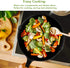 10 Inch Cast Iron Skillet Pan Small Frying Pan, Pre-Seasoned for Non-Stick Like Surface, Cookware Oven/Broiler/Grill Safe, Kitchen Deep Fryer, Restaurant Chef Quality