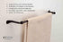 RTZEN Elegant Bathroom Hand Towel Holder - Fancy Wrought Iron Kitchen Towel Bar Wall Mount Rod - Matte Black Towel Hanger for Home Kitchen or Office - 13" Rack Fits 10" Hand Towels (Small)
