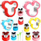 Elfkitwang Mickey and Minnie Themed Cookie Cutters Set ,Mickey Minnie Head Cartoons Shapes Cookie Cutter for Kids Sandwich Cakes Biscuits Vegetables Fruit Cutters Baking Mold(Assorted Sizes)