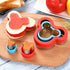 Elfkitwang Mickey and Minnie Themed Cookie Cutters Set ,Mickey Minnie Head Cartoons Shapes Cookie Cutter for Kids Sandwich Cakes Biscuits Vegetables Fruit Cutters Baking Mold(Assorted Sizes)