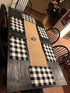 LEVINIS Buffalo Plaid Placemats Set of 4 Cotton Black & White Checkered Washable Place Mats for Kitchen/Dinning Table Farmhouse Table Décor
