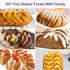 Silicone Bread Loaf Pan with Swirl Design, Chicrinum Food Grade Non-Stick Silicone Baking Mold for Homemade Bread, Cake, Metal Reinforced Frame Secure, BPA Free, Dishwasher Safe