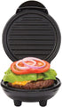Dash Mini Maker Portable Grill Machine + Panini Press for Gourmet Burgers, Sandwiches, Chicken + Other On the Go Breakfast, Lunch, or Snacks with Recipe Guide - Black