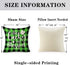 Hexagram St Patricks Day Pillow Covers 18 x 18, Green Buffalo Plaid Truck Shamrock Throw Pillow Covers Set of 4, Patricks Decorations Linen Pillow Covers for Living Room Couch Patio Indoor Outdoor