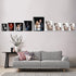 8x8 Picture Frame Black, Real Glass Frame, Hanging Picture Frame, Matted for wall and tabletop Decor (8x8, Black)