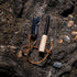 KonvoySG Premium Magnesium Traditional Ferrocium Rod Firesteel - Includes Hemp Cord Tinder Superior Wooden Handle/Grip Leather Lanyard - Essential Fire Starter Camping Survival Kit