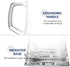 Bormioli Rocco 4-Pack Solid Heavy Large Beer Glasses with Handle - 17.1/4 Ounce Glass Steins, Traditional Beer Mug glasses Set, Perfect Coffee - Tea Glass, Everyday Drinking Glasses, Cocktail Glasses