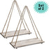 EMAISON Hanging Distressed Wood Floating Shelves with Swing Rope, Farmhouse Organizer Rustic Home Décor, Set of 2 (Set of 2, White Wash)