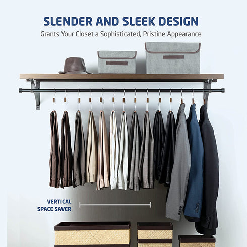 High-Grade Wooden Slack/Trouser Pants Hangers with Non Slip Bar (20 Pack) Smooth Finish, Durable Wooden Hangers - Slim & Sleek Space Saving Closet Hangers, 360° Hook- Ideal for Pant, Jeans, Slacks Etc