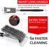 KP Grill Brush and Scraper Bristle Free 3 in 1 Safe Grill Cleaner DesignSmart Super Grip Handle for Effortless Grill Cleaning +Bonus Metal Hanger Best Grill Accessories Kit +3 Recipe eBooks