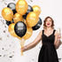 50 Pieces, Graduation Balloons Latex - Black and Gold 2022 Balloons | Black and Gold Graduation Decorations 2021 | Graduation Party Decorations | Congrats Grad Decorations, Class of 2022 Decorations