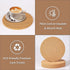 Cork Trivet Heat for Kitchen, Holder for Hot Dishes, Set of 8, 7.1X0.4 Inches Hot Plate Coaster Pads for Tables, Natural Heat Resistant Cork Placemat for Plants.