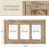 Rustic Three Picture Frame: Holds three 4x6 Photos Overall Size 15.5x9: Shabby Chic, Driftwood, Barnwood, Farmhouse, Reclaimed Wood Picture Frame. Ready to Hang or use on Tabletop
