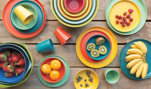 Now Designs Ecologie Dinner Bowls, Set of Four, Fiesta Colors