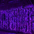 MAGGIFT 304 LED Curtain String Lights, 9.8 x 9.8 ft, 8 Modes Plug in Halloween Fairy Light with Remote Control, Christmas, Backdrop for Indoor Outdoor Bedroom Window Wedding Party Decoration, Purple